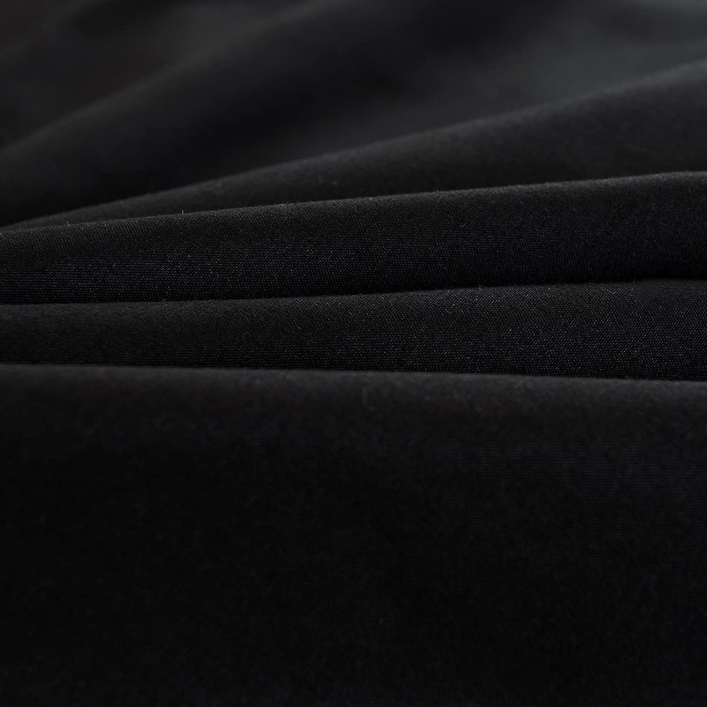Mengersi Black Four Corner Post Bed Canopy Bed Curtains Sheer Canopy Bedroom Decoration Lightproof,Not Include Poles (King, Black)