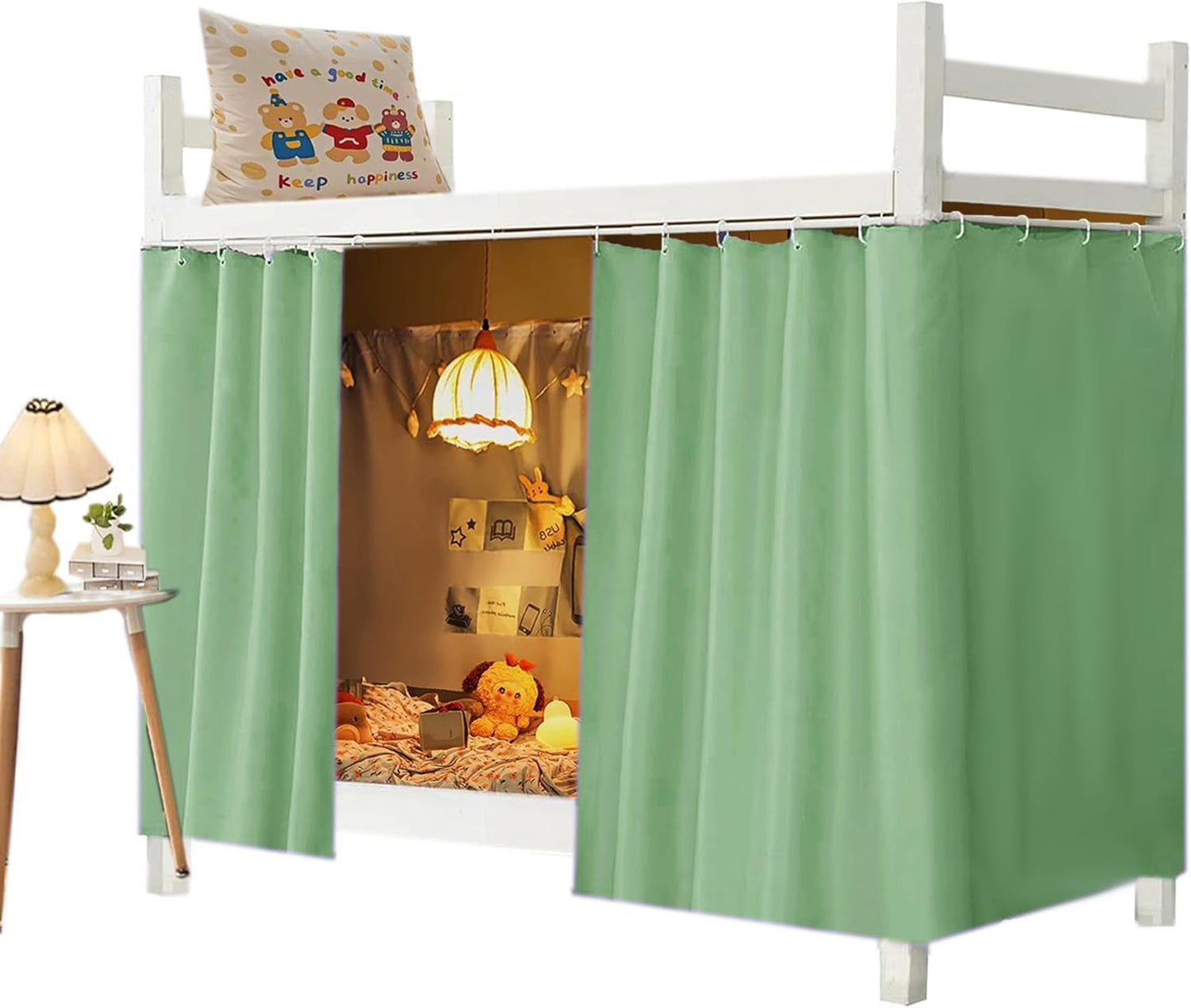 Navhao Dorm Home Solid Thicken Bunk Blackout Bed Curtains Cloth Bed Canopy Students Single Sleeper