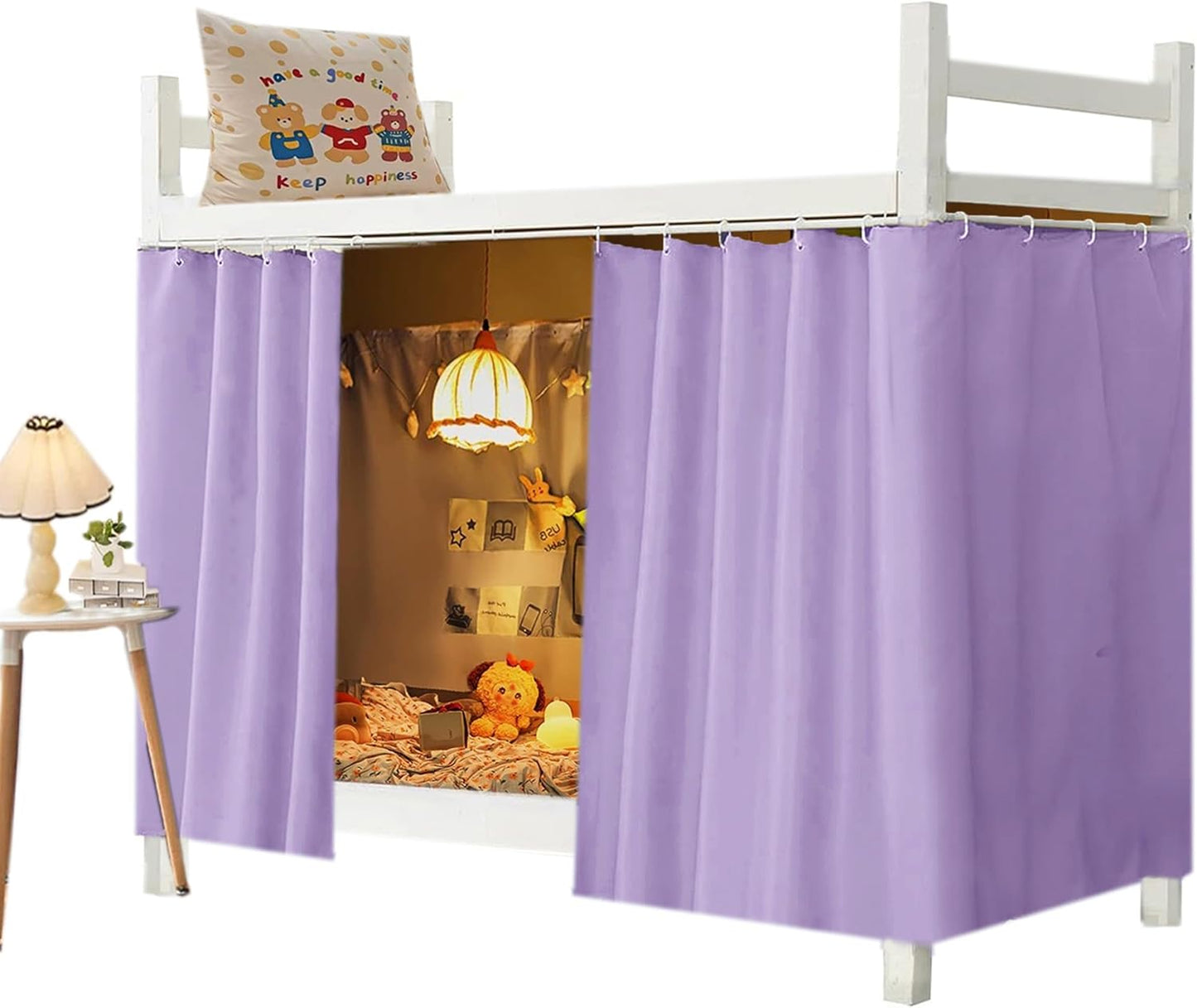 Navhao Dorm Home Solid Thicken Bunk Blackout Bed Curtains Cloth Bed Canopy Students Single Sleeper